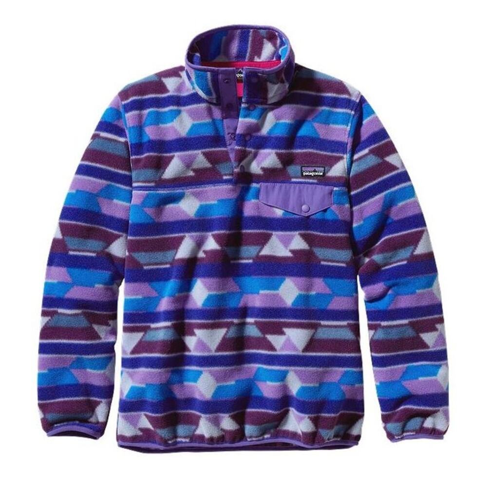 Patagonia Lightweight Synchilla Snap T Fleece Pullover Sz S Aztec Southwest Geo